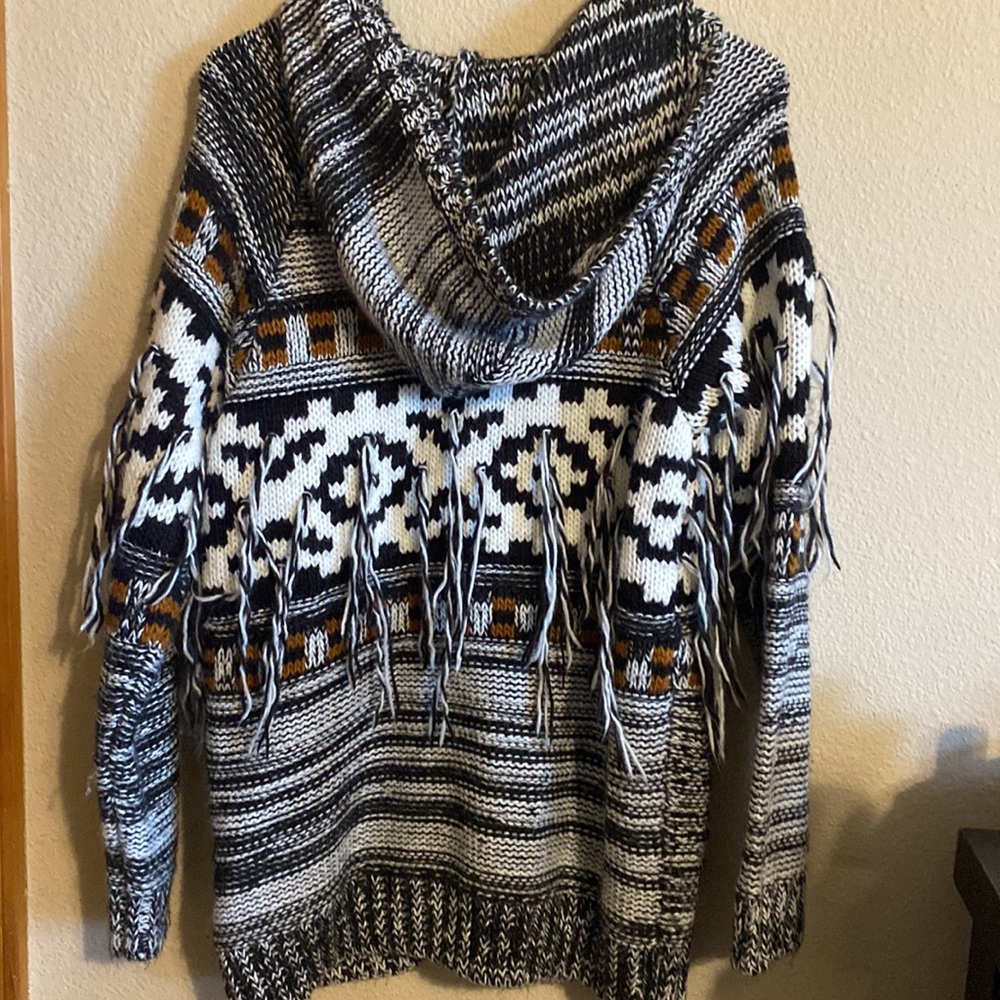 Volcom Stone Row Fringe Zip Up Jacket Size M/L - image 7